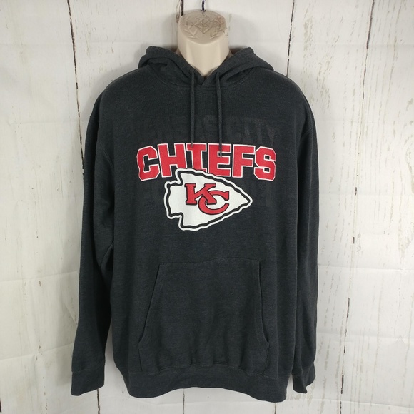 White Reebok Kansas City Chiefs NFL Youth Hoodie Hooded Sweatshirt